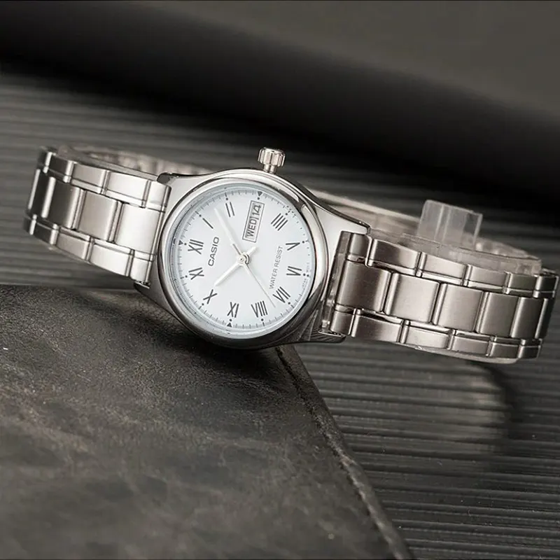 Casio Japan Quartz Enticer Light Blue Dial Ladies Watch- LTP-V006D-2B